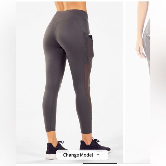 Trinity Motion365® Mid-Rise 7/8 Legging Gray Night shade size medium - Picture 4 of 7